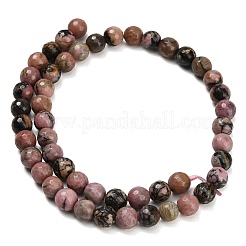 Natural Rhodonite Beads Strands&nbsp;G-C280-B12-8mm