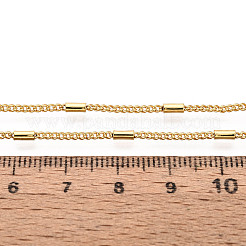 Brass Column Link Chains&nbsp;CHC-T018-54G