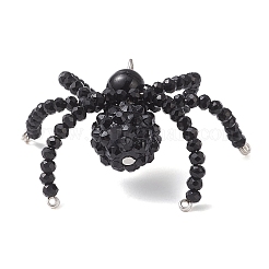 Hallowmas Glass & Resin Rhinestone Beaded Chandelier Component Links&nbsp;PALLOY-JF04534