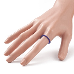 8個 8色 キラキラガラス ラウンドビーズ ストレッチリングセット 女性用  ミックスカラー  usサイズ8（18.1mm）  1pc /カラー&nbsp;RJEW-JR00539