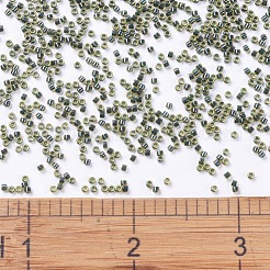 MIYUKIデリカビーズ  シリンダー  日本製シードビーズ  11/0  （db0273)フォレストグリーン裏地トパーズab  1.3x1.6mm  穴：0.8mm  約2000PCS /ボトル  10 G /ボトル&nbsp;SEED-JP0008-DB0273