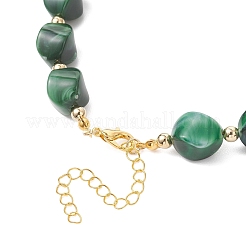 Two Tone Acrylic Twist Beaded Necklaces&nbsp;NJEW-JN05840-02
