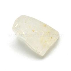 天然石クオーツクリスタルビーズ  ロッククリスタルビーズ  タンブルストーン  ナゲット  穴なし/ドリルなし  12~25x9~17x3~14mm&nbsp;G-S218-13