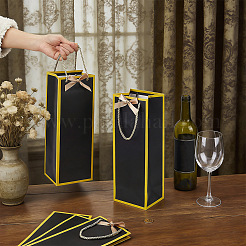 14Pcs Paper Wine Gift Packing Tote Bags&nbsp;ABAG-PH0001-95A