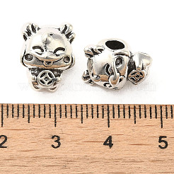 Tibetan Style Alloy European Beads&nbsp;PALLOY-M217-16AS