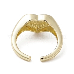 Brass Adjustable Open Rings&nbsp;RJEW-K257-86G-11