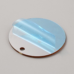 アクリルペンダント  フラットラウンド  ナバホホワイト  50x1.5mm  穴：4mm&nbsp;FIND-WH0421-22C