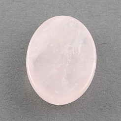 楕円形の天然ローズクォーツ宝石カボション  25x18x6~7mm&nbsp;G-R221-03