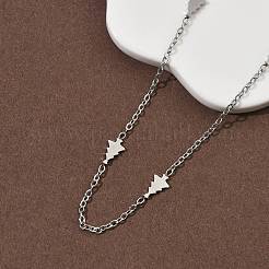 304 Stainless Steel Link Chain Necklaces for Women Men&nbsp;NJEW-K292-01K-P