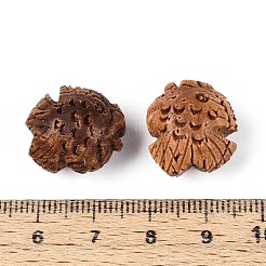 天然クルミ材ビーズ  魚  ペルー  15~16.5x17~18x12~13mm  穴：1.6~2mm&nbsp;WOOD-N021-05