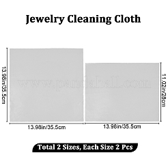 4Pcs 2 Style Silver Polishing Cloth&nbsp;TOOL-BBC0001-05B