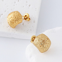 304 Stainless Steel C-Shaped Stud Earrings for Women&nbsp;RS8571