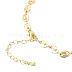 Brass Coffee Bean Chain Bracelet Making&nbsp;MAK-K024-16G