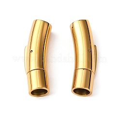 304ステンレススチール製バヨネット留め具  イオンプレーティング（ip）  コラム  ゴールドカラー  30x9x8mm  穴：6mm&nbsp;LS-STAS-I013-6mm-G