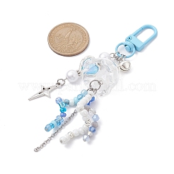 Luminous Acrylic Star Pendant Decoration&nbsp;HJEW-JM01443-02