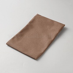 化粧品やジュエリー用のキャンバス生地ジッパー付きクラッチバッグ  長方形  ココナッツブラウン  218x155x3mm&nbsp;ABAG-WH0072-014C-03