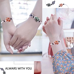 Adjustable Braided Nylon Cord Macrame Pouch Bracelet Making&nbsp;AJEW-SW00013-16