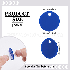 Opaque Acrylic Pendants&nbsp;SACR-WH0006-32A-01