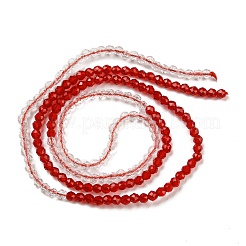Transparent Gradient Color Glass Beads Strands&nbsp;GLAA-H021-01A-37