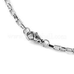 Tarnish Resistant Box Chain Necklace for Men&nbsp;LS-NJEW-F027-17-2.5mm