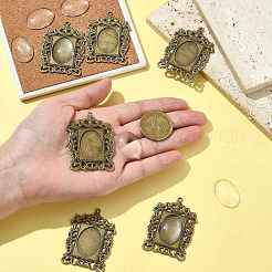 DIY Rectangle Pendant Making Kits&nbsp;DIY-FS0009-38