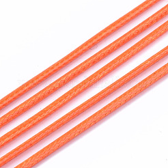 ポリエステルワックスコード  ジュエリー作りのための  ダークオレンジ  1.5mm  約10m /ロール&nbsp;YC-R004-1.5mm-04