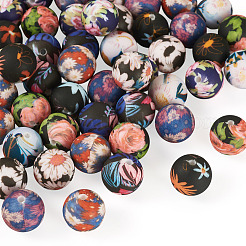 48Pcs Food Grade Eco-Friendly Silicone Focal Beads&nbsp;SIL-TA0002-58