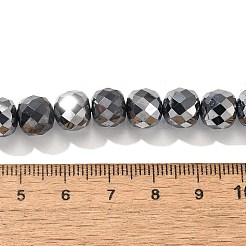 テラヘルツストーンビーズ連売り  多面カット  ラウンド  9mm  穴：0.8mm  約48個/連  15.55インチ（39.5cm）&nbsp;G-L613-C02-01