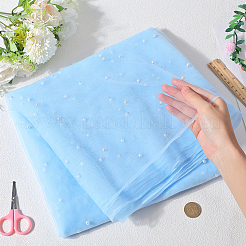 ナイロンポリエステルメッシュ生地  DIY衣類アクセサリー用  ライトスカイブルー  1600mm&nbsp;DIY-WH20001-34