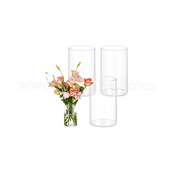 透明なガラスの水耕栽培用花瓶  家の装飾  コラム  透明  86x150mm&nbsp;AJEW-WH0348-441B