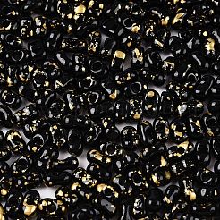 Picasso Spray Painted Glass Seed Beads&nbsp;SEED-T006-04-40