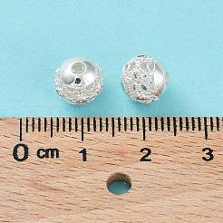 Rack Plating Brass Micro Pave Clear Cubic Zirconia Beads&nbsp;KK-B078-10B-S