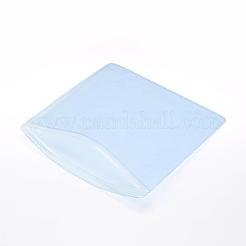 正方形のPVC製再封可能な包装袋  セルフシールバッグ  紺碧  12x12cm  片側の厚さ：4.5ミル（0.115mm）&nbsp;OPP-R005-12x12