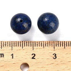 天然石ラピスラズリビーズ  ラウンド  片穴  染め  10.5mm  穴：1.2mm&nbsp;G-C254-A07-10mm