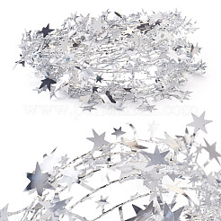 PVC Sparkly Star Metallic Garland with Iron Wire&nbsp;AJEW-TAC0034-08D