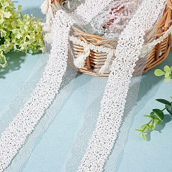Fabric with Glass Beads Ribbon&nbsp;OCOR-WH0067-22