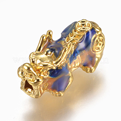 Alloy Enamel Beads&nbsp;PALLOY-L213-01G