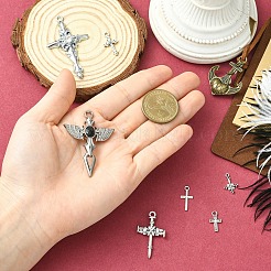 7Pcs 7 Styles Tibetan Style Alloy Pendants&nbsp;FIND-YW0009-52