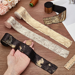 4 Roll 4 Colors 5M Hot Stamping Velvet Frayed Ribbon&nbsp;OCOR-PH0004-18