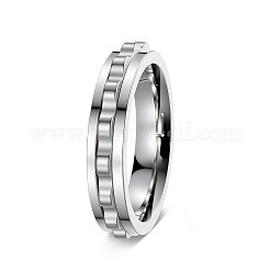 304 Stainless Steel Rotating Finger Rings for Men&nbsp;WG24488-02