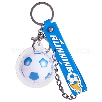 サッカーキーホルダー クールなサッカーボールキーチェーン