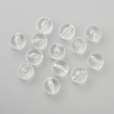 アクリルビーズ  ラウンド  透明  14mm  穴：2mm&nbsp;X-PL528-1