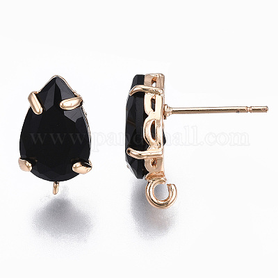 Brass Stud Earring Findings&nbsp;KK-S365-005-B01-1