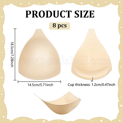 Polyester Bra Pads Inserts&nbsp;DIY-WH0816-072B-02-1