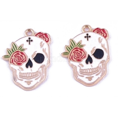 Alloy Enamel Pendants&nbsp;PW-WGFB53B-03-1