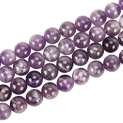 Natural Amethyst Beads Strands&nbsp;G-OC0001-63-10mm-1