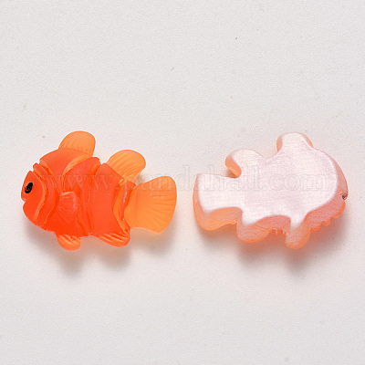 Translucent Frosted Resin Cabochons&nbsp;CRES-N022-11-1