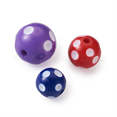 Opaque Acrylic Beads&nbsp;SACR-CW0001-03-1