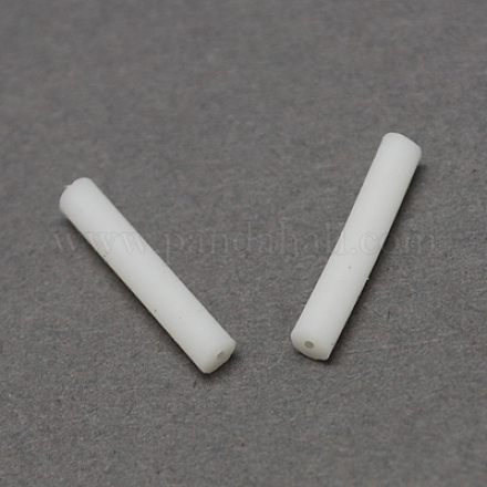 プラスチック製ピアスキャッチ  ピアスバックキャッチ  ホワイト  12~16x2x2mm  穴：0.5mm  約5000個/袋&nbsp;FIND-R008-2x12mm-1