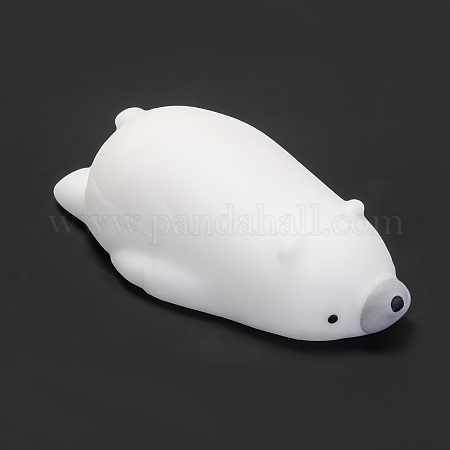 Polar Bear Shape Stress Toy, Funny Fidget Sensory Toy, for Stress Anxiety  Relief, White, 65x33x19mm
